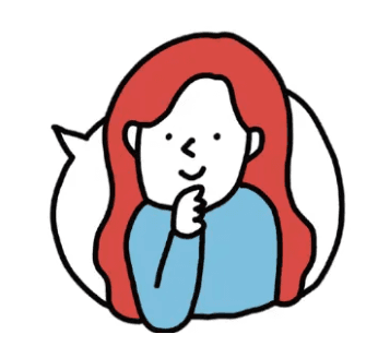 微笑む女性のイラスト